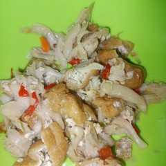 A picture of Jamur tiram tahu kopong.