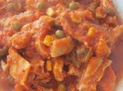 Una foto de salsa primavera