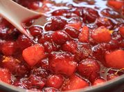 A picture of orange cranberry sauce