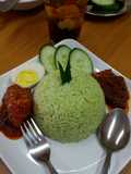 Nasi santan pandan