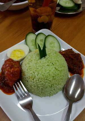 Foto resep Nasi santan pandan
