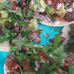 A picture of Carne Asada taco.