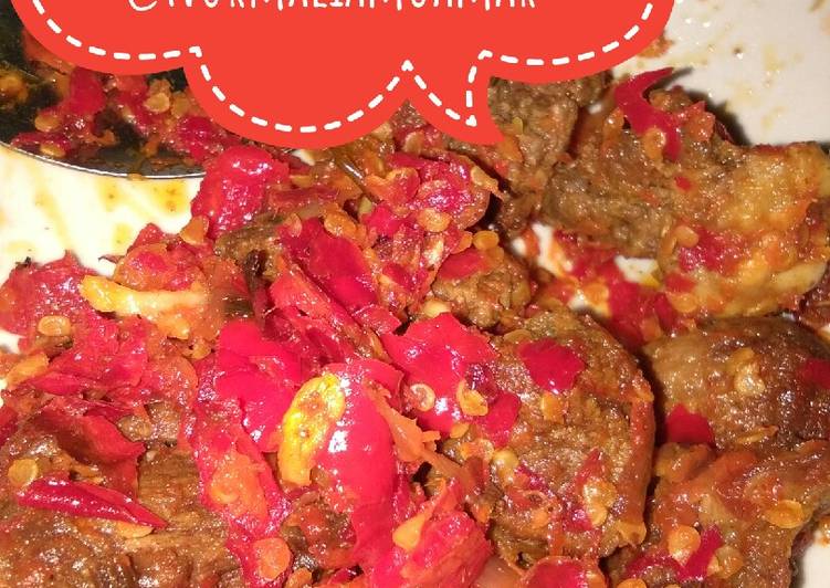 Resep Sambal daging sapi Anti Gagal