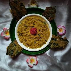 A picture of Bhuna khichdi.