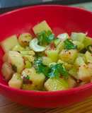 Mask melon cucumber salad