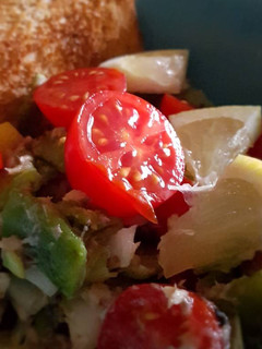 Una foto de Ensalada de judías con escabechado de sardinas