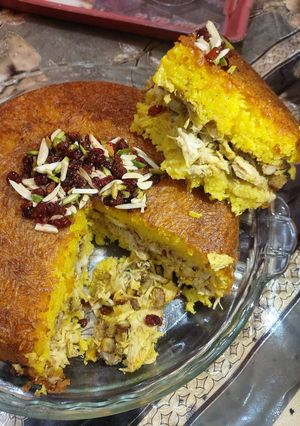 عکسی از دستور ته چین مرغ و قارچ😙😊