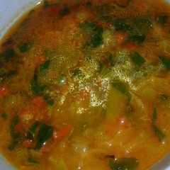 รูปของ Sayur sawi kuah merah