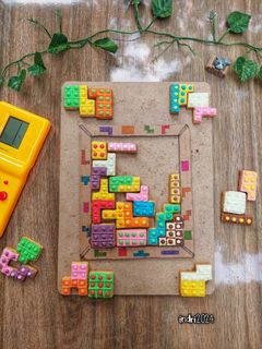 Foto resep Pop It Tetris Cookies With Royal Icing