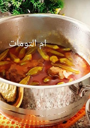 صورة لوصفة طبيخ باميه