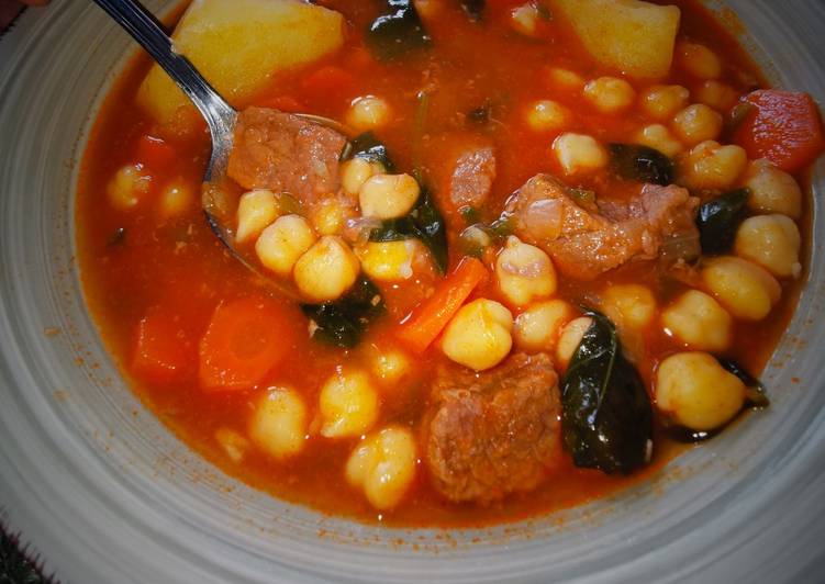 🧡Potaje de garbanzos y ternera🧡