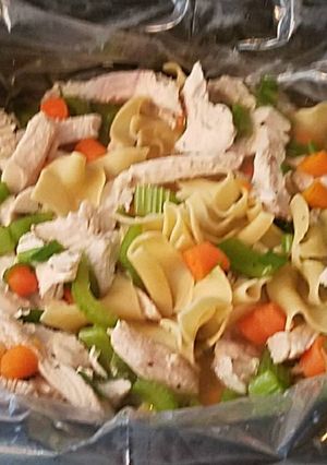 A picture of Crock Pot Chicken Noodle Soup.