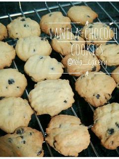 Foto resep Vanila-chocochip cookies (super simpel)