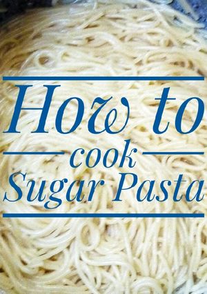 A picture of Sugar pasta.