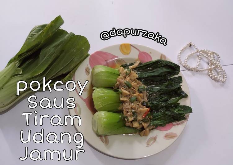 Langkah Mudah untuk Membuat 147》Pokcoy Saos Tiram Bakso Jamur 😋🥰, Lezat Sekali