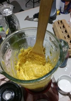 Una foto de Panqueque coliflor grez