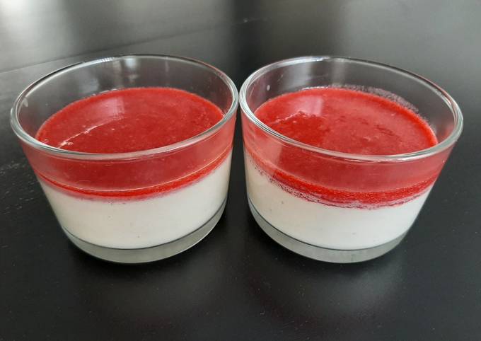 Panna Cotta Au Coulis De Framboises De Aurélie_wh - Cookpad