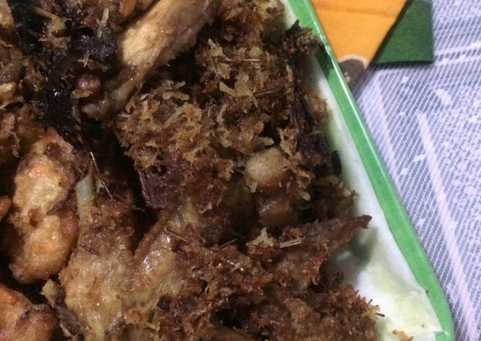 Yuk intip, Bagaimana cara buat Ayam goreng kelapa / serundeng  enak