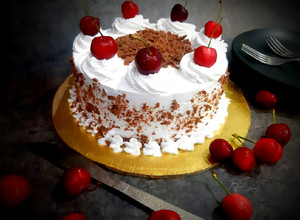A picture of Black Forest cake.