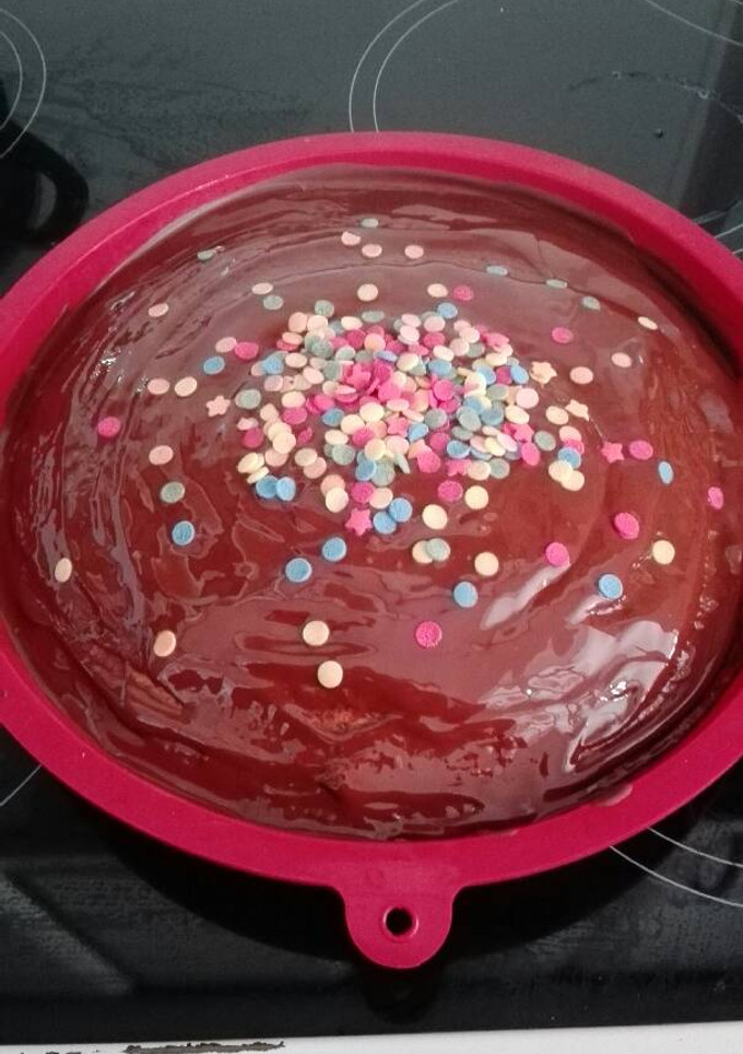 Una foto de Tarta fácil de almendra y chocolate