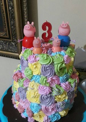 Foto resep Unicorn ogura Birthday cake (from tintin recipe)