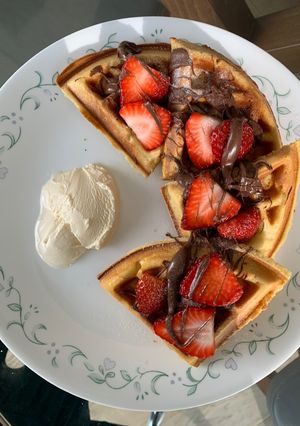 A picture of Waffles.