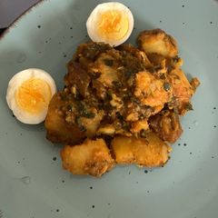 Sweet potato and plantain porridge A picture of Sweet potato and plantain porridge.