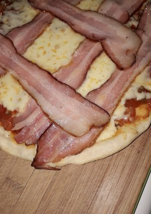 Una foto de Pizza con levadura