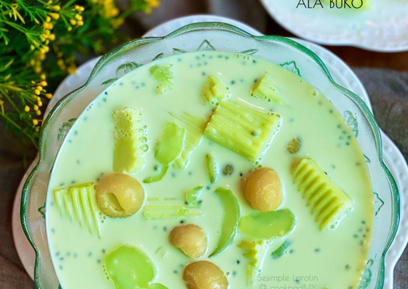 Honeydew Ala Buko Milk Cocktail