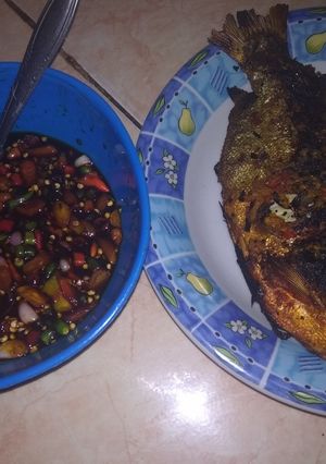 Foto resep Ikan bakar bawel dan sambel kecap