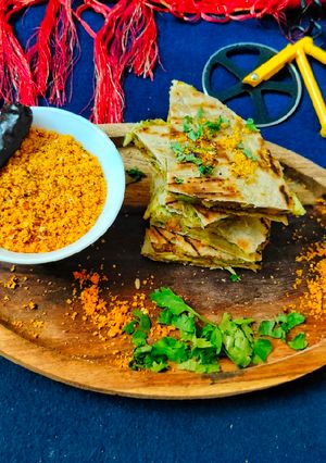 A picture of Vada Pav Quesadilla.