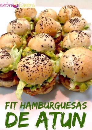 Una foto de Fit-hamburguesas de atún
