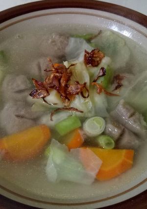 Foto resep Sayur sop baso