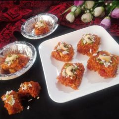 Carrot Barfi A picture of Carrot Barfi.