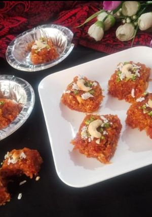 A picture of Carrot Barfi.