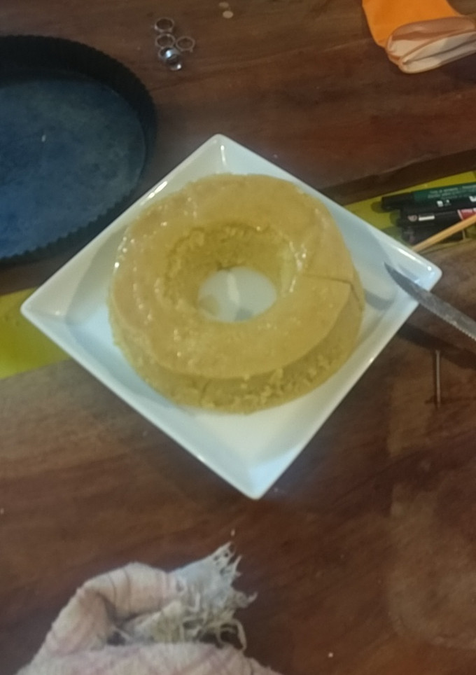 Una foto de Flan con leche de avena
