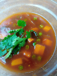 A picture of Vegetable soup.