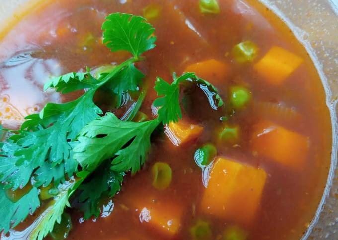 Simple Way to Prepare Speedy Vegetable soup