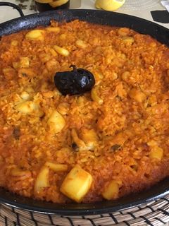 Una foto de Arroz a banda (receta de mi padre)