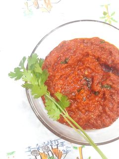 लाल मिर्च की चटनी (lal mirch ki chutney recipe in Hindi) रेसिपी मुख्य फोटो