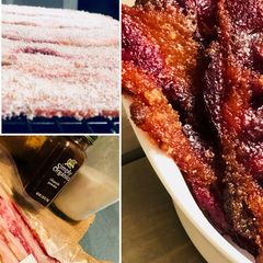 A picture of Candied Fullblood Wagyu Beef Bacon.