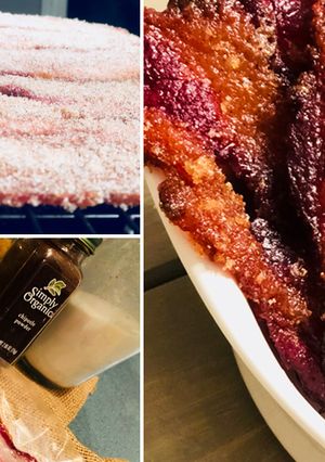 A picture of Candied Fullblood Wagyu Beef Bacon.