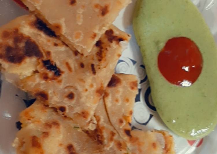 Easiest Way to Prepare Quick Stuffed Paneer Paratha