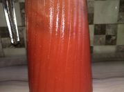 A picture of watermelon and mango juice