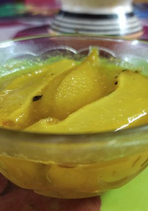 সর্ষে পোস্ত দিয়ে কাঁচা আমের চাটনি(sarse posto diye kacha aamer chatni recipe in Bengali) রেসিপির প্রধান ছবি