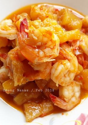 Foto resep Asam Manis Udang Nanas