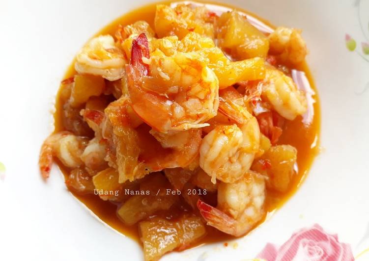 Resep Asam Manis Udang Nanas Oleh Antiantiii Cookpad