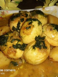 কোরিয়েনডার এগ কারি (coriander egg curry recipe in Bengali) রেসিপির প্রধান ছবি