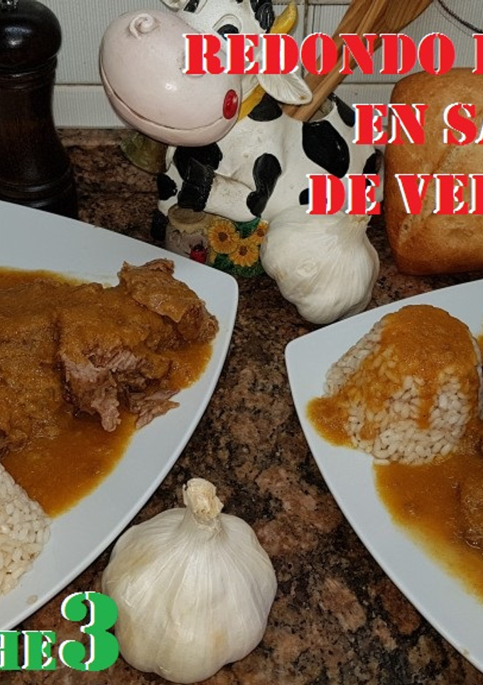 Una foto de Redondo de ternera en salsa de verduras de la tía Bea