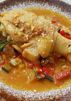 香料蔬菜燉雞 的食譜成品照片